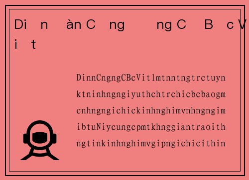 Diễn Đàn Cộng Đồng Cờ Bạc Việt