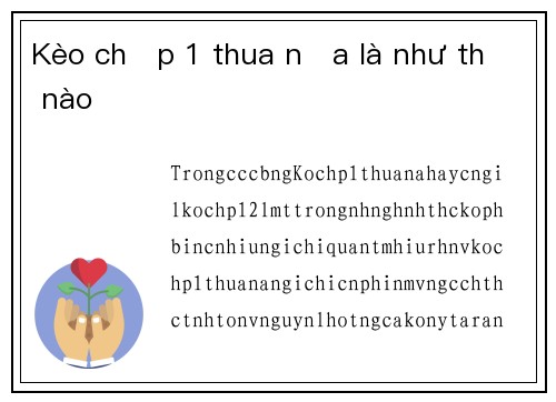 Kèo chấp 1 thua nửa là như thế nào
