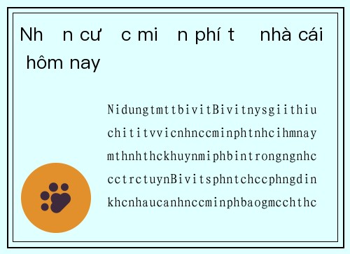 Nhận cược miễn phí từ nhà cái hôm nay