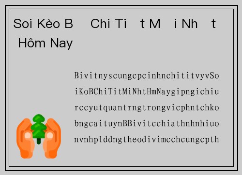 Soi Kèo Bỉ Chi Tiết Mới Nhất Hôm Nay