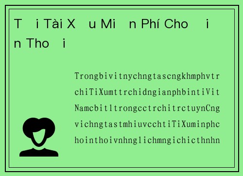 Tải Tài Xỉu Miễn Phí Cho Điện Thoại