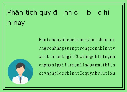 Phân tích quy định cờ bạc hiện nay