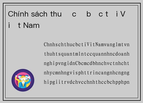 Chính sách thuế cờ bạc tại Việt Nam