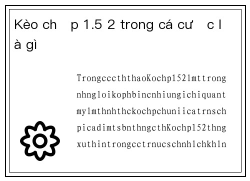 Kèo chấp 1.5 2 trong cá cược là gì