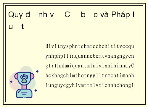 Quy định về Cờ bạc và Pháp luật