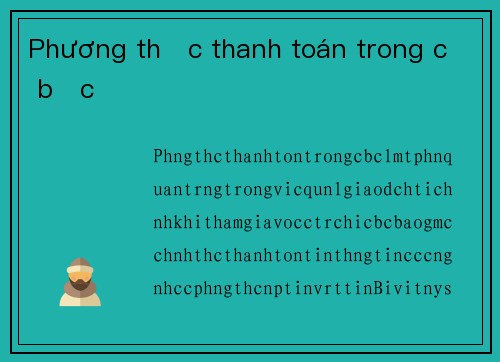Phương thức thanh toán trong cờ bạc