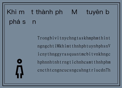 Khi một thành phố Mỹ tuyên bố phá sản