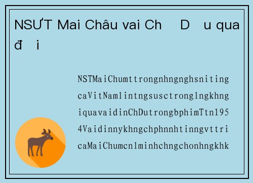NSƯT Mai Châu vai Chị Dậu qua đời